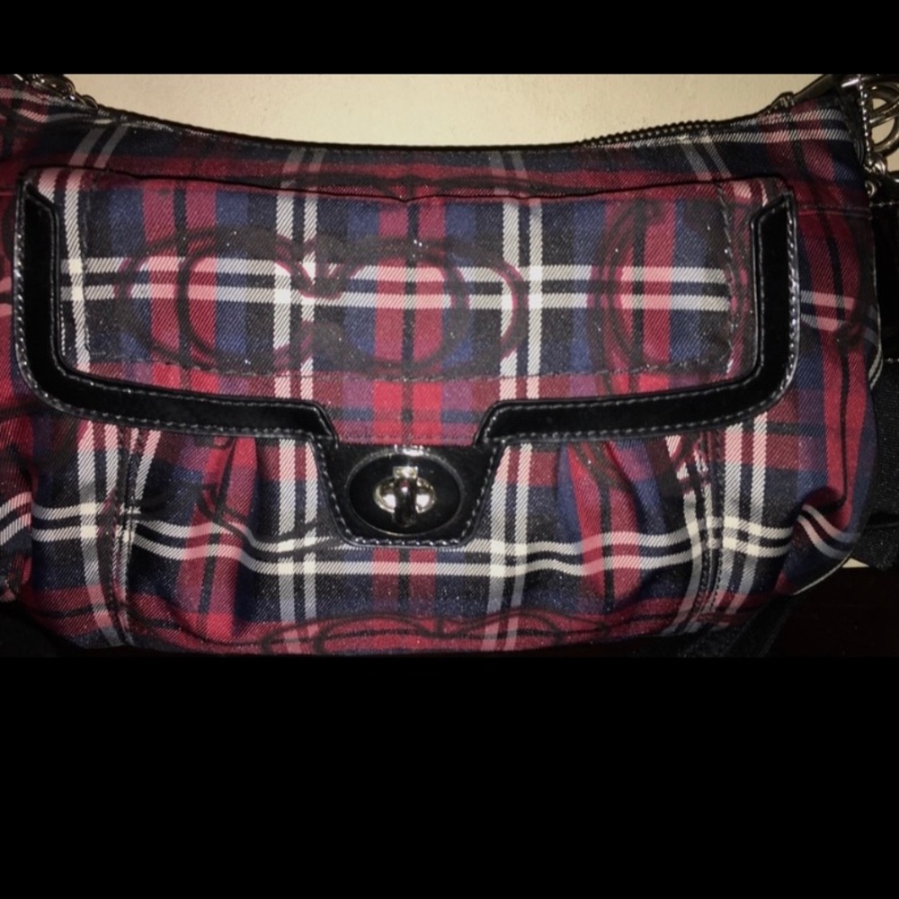 NWT COACH Poppy Tartan Plaid Crossbody - Picture 2 of 5